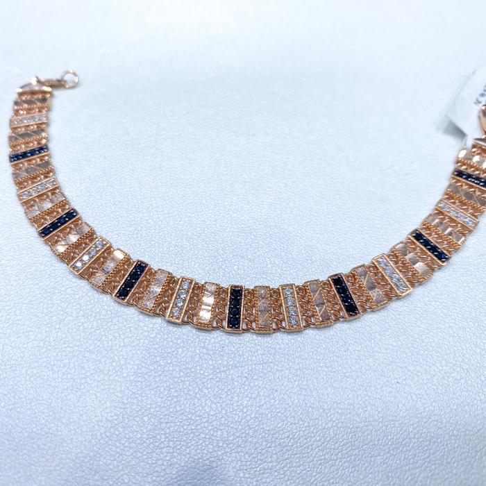 gelang emas RoseGold xirconia 750 ubs gold 17k