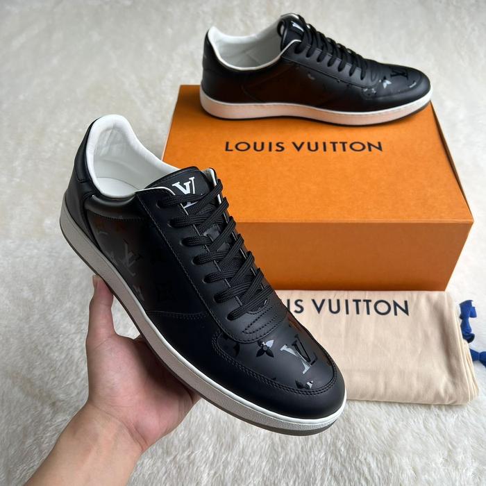 Size Lv10 Louis Vuitton Low Rivoli Monogram Metalic Sneakers Authentic