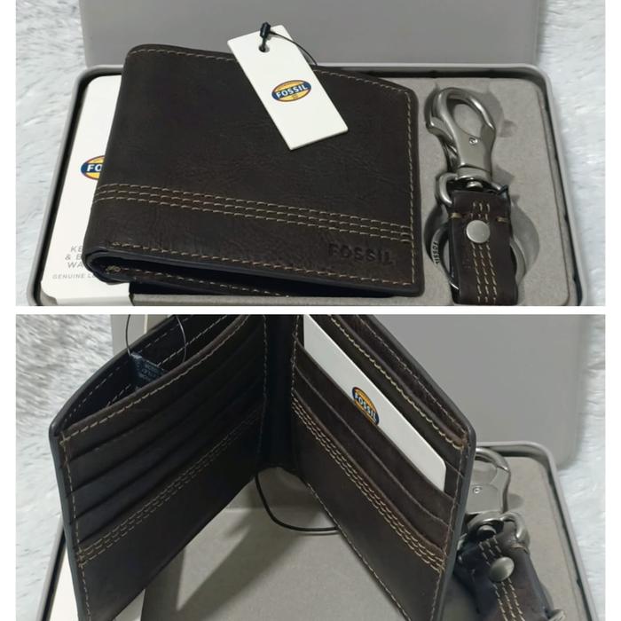 Dompet Fossil Men Wallet Set