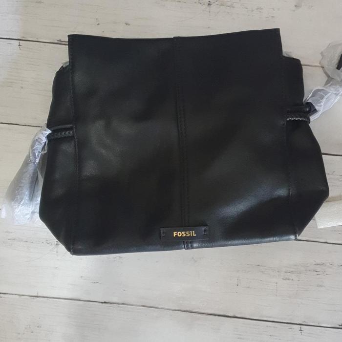 Rayna Drawstring Crossbody Black