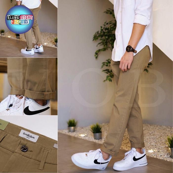 Goodfellow Celana Cino Hennepin Athletic Original Khakis Clana Bahan Panjang Chino Formal Nyaman San