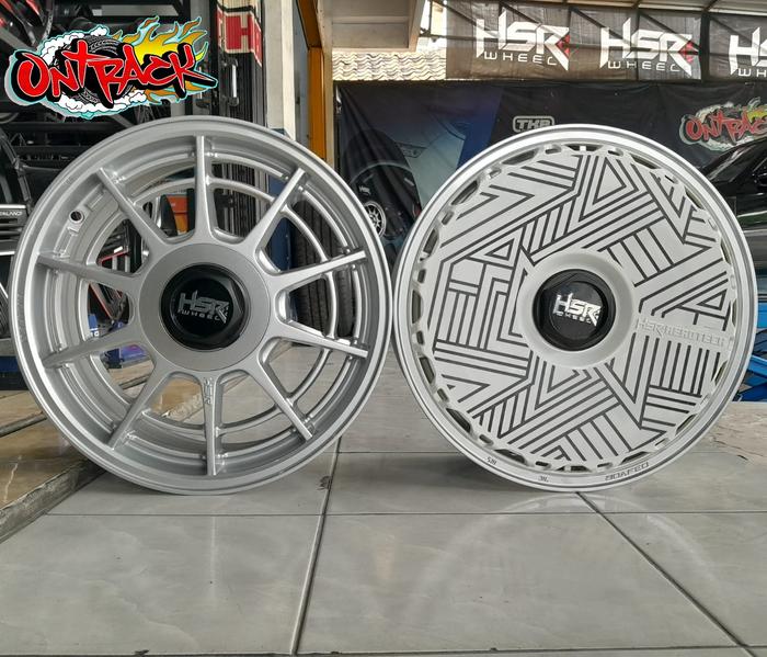 Velg Racing Ring 16 BOAFEO HSR Lebar 7 Pcd 4x100 SILVER + AEROTECH DOP