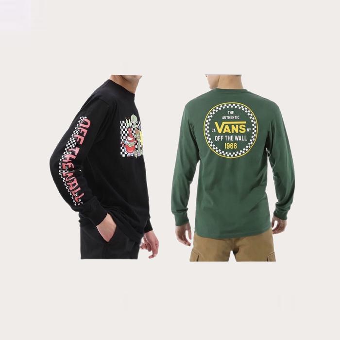 VANS NEW FULL LABEL SPONGEBOB SWEATSHIRT LONGSLEEVE CREWNECK SWEATER
