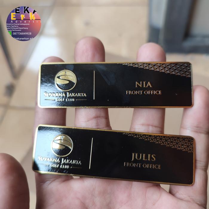 nama dada magnet pin nama dada