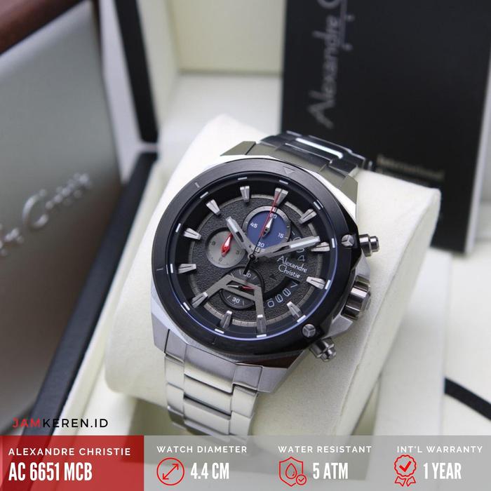 Jam Tangan Pria Alexandre Christie 6651 AC6651 AC 6651 MC Original