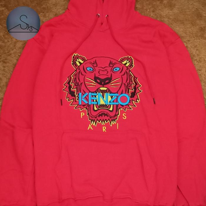 Hoodie Kenzo (Full Bordir) merah