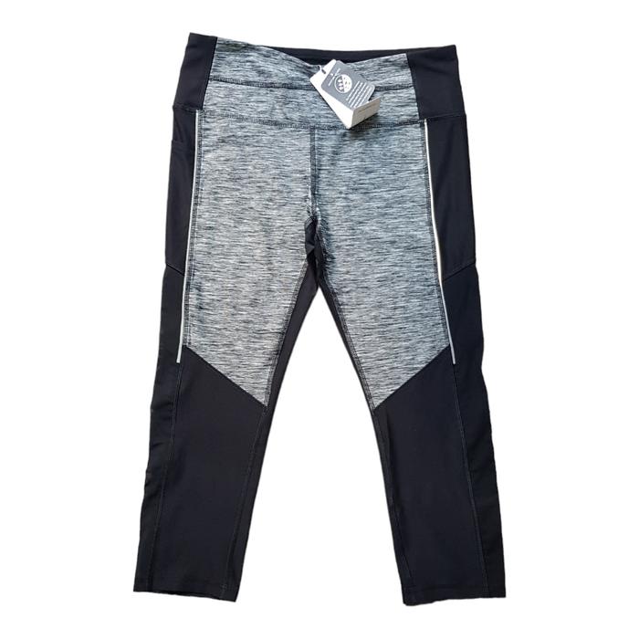 Legging 7/8 Senam/Gym/Running Gottex Side Mesh ORIGINAL Black