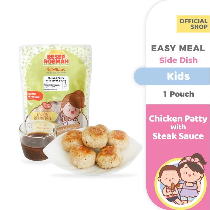 Resep Roemah Chicken Patty with Steak Sauce/ Burger Ayam / Kids