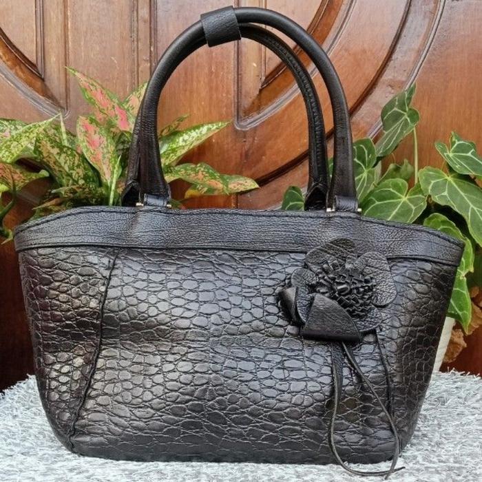 Second - tas branded - Depride - kulit, hitam, tas pesta