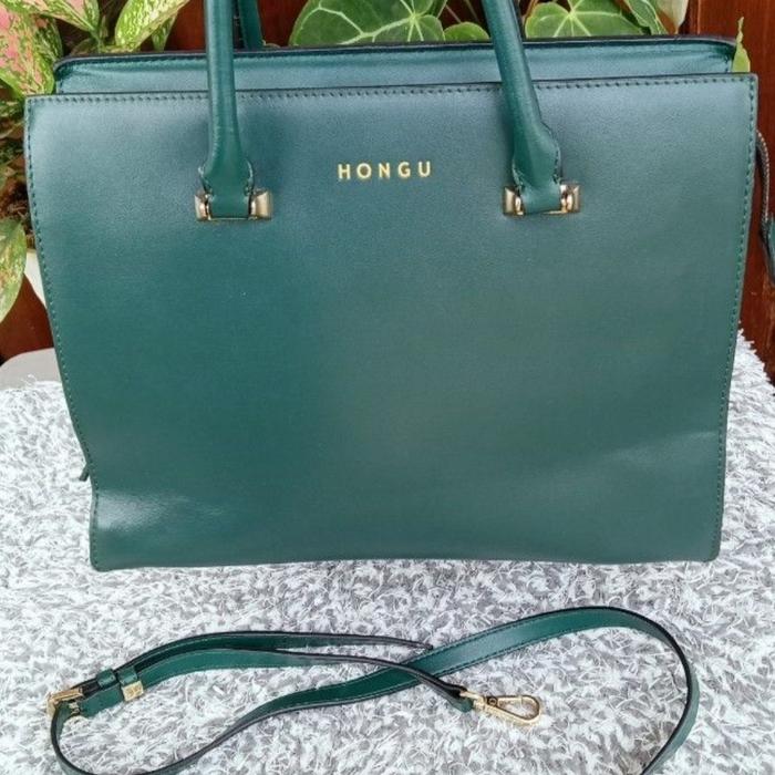 Second - tas branded - Hongu - hijau, mulus