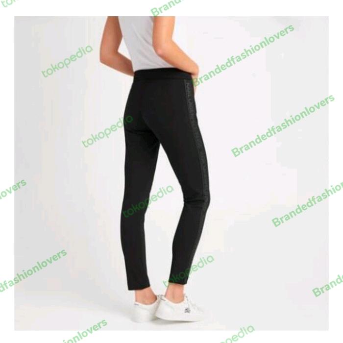Karl Lagerfeld logo taping compression pants