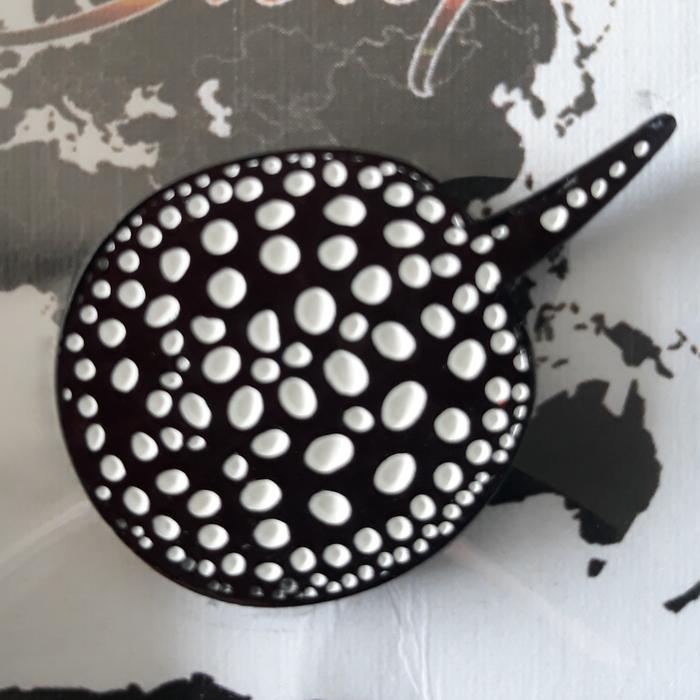 Merchandise Pin Metal Stingray Black Diamond