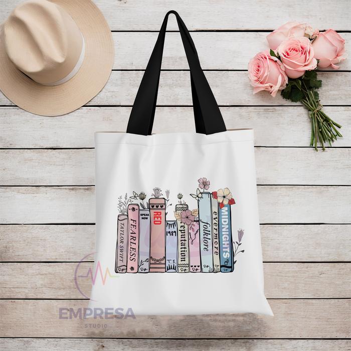 The Eras Tour Evermore Taylor Swift Folklore Karma Cat Tote Bag Book