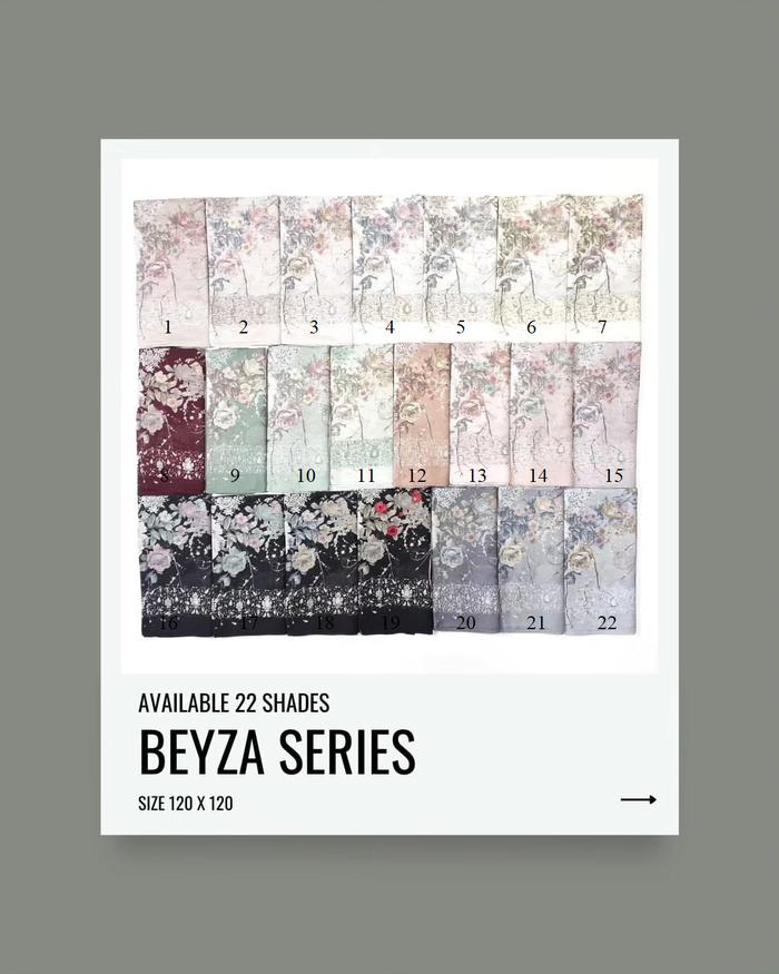 Beyza Series Miss Color Voile Scarf Ultrafine Polyspun_Size 120 x 120 hijab motif