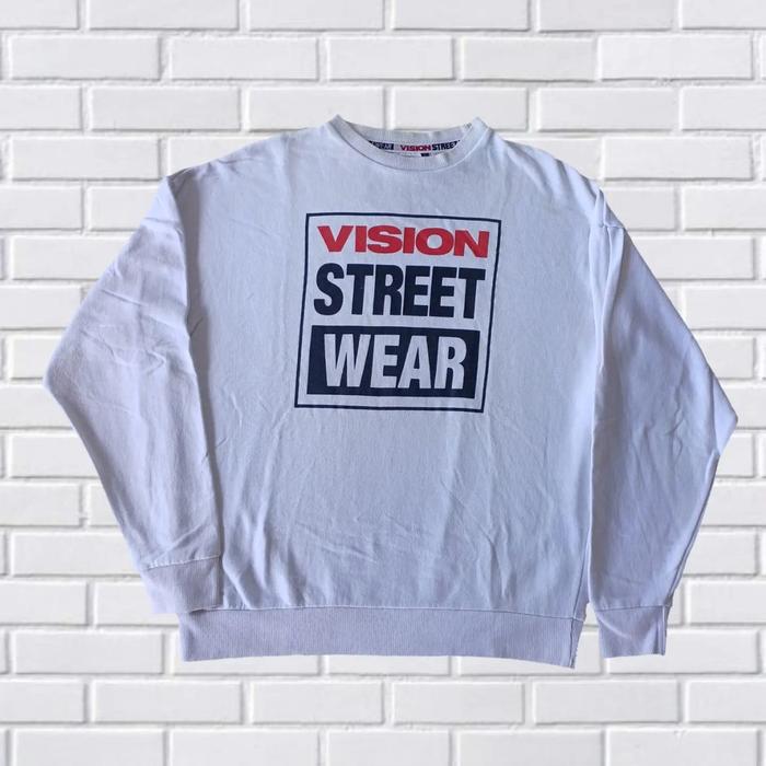 SWEATER CREWNECK VISION STREET WEAR ORIGINAL SECOND THRIFT, SZ M, CN17