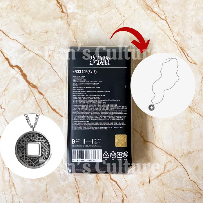 [READY] BTS Suga AgustD D-Day Merch - Necklace Silver OFFICIAL