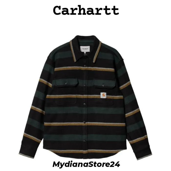 CARHARTT - CARHARTT WIP L/S BOWMAN SHIRT - BOWMAN STRIPE JUNIPER