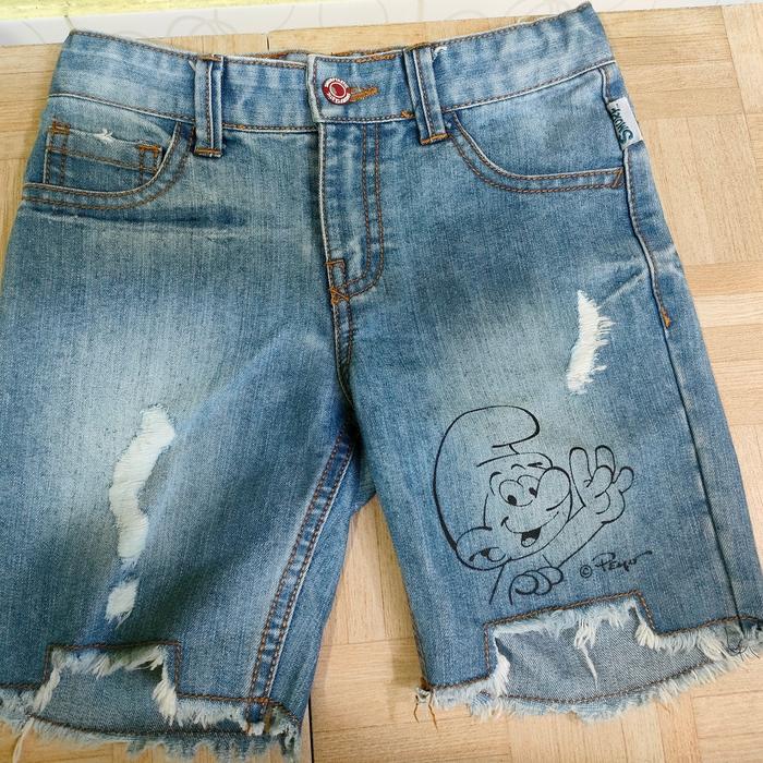 CELANA PENDEK JEANS ANAK MERK SMURF ASLI