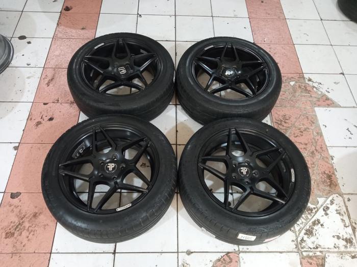 velg seken mobil racing jf ring 17 pcd 5x114,3 plus ban 215/55 r17