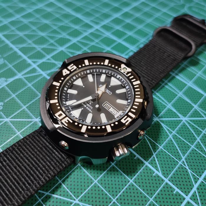 Jam Tangan SEIKO PROSPEX Black Tuna Divers Automatic Second