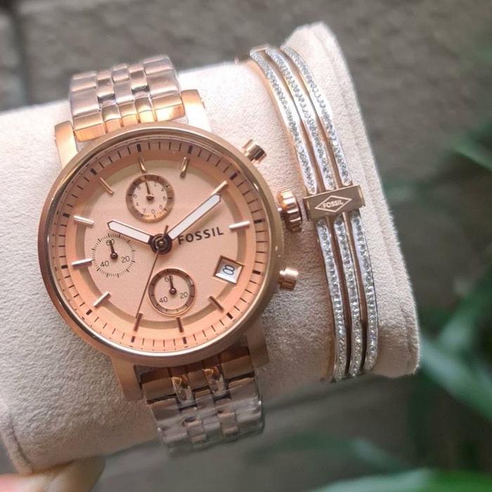 Es3380 es3494 es3840 Boyfriend Chronograph plus Brecelet