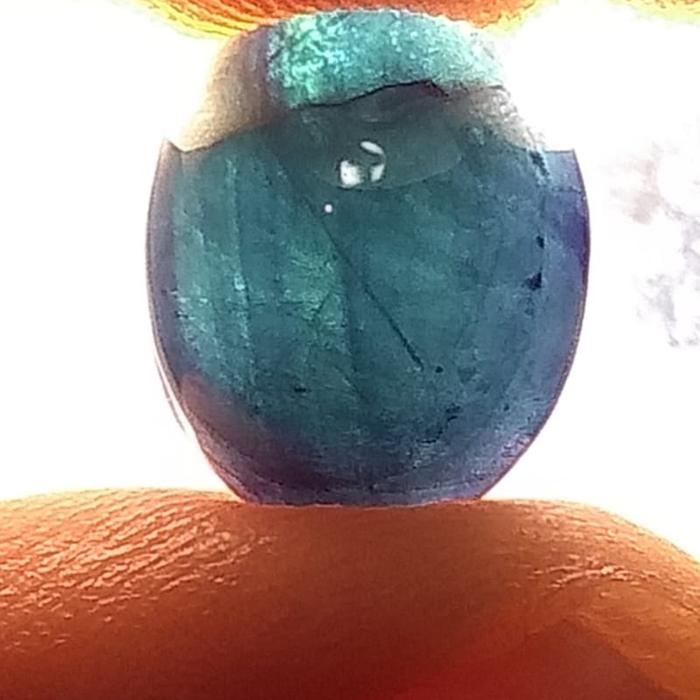 natural royal blue sapphir star 5.95ct safir star difusion