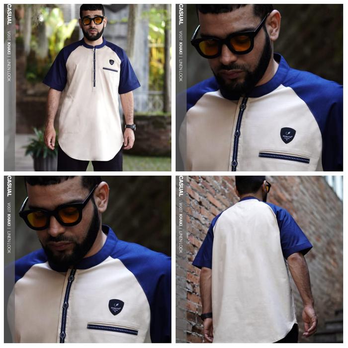 SAMASE Kurta Raglan V-007 - Linen Look