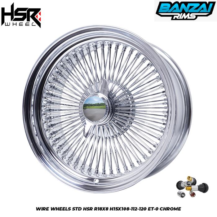 Velg Mobil Ring 18 HSR WIRE WHEELS STD HSR For Mini Cooper Mercedez