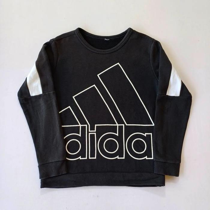 SWEATER ADIDAS BIG LOGO ORIGINAL SECOND THRIFT, SZ XS-S, CN187