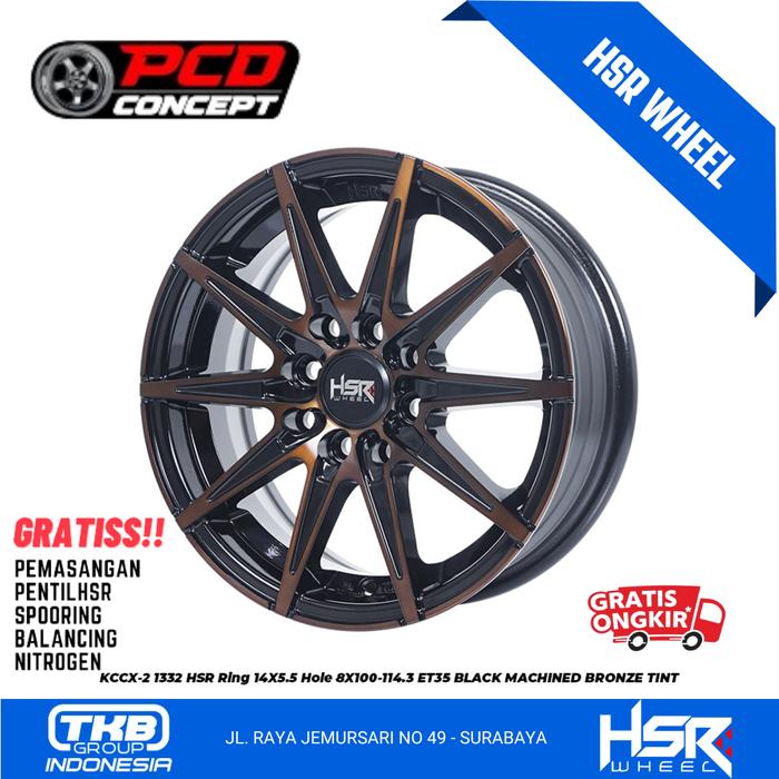 VELG HSR VIRAL!! HSR WHEEL RING 14 KLASIK TERBAIK DISURABAYA