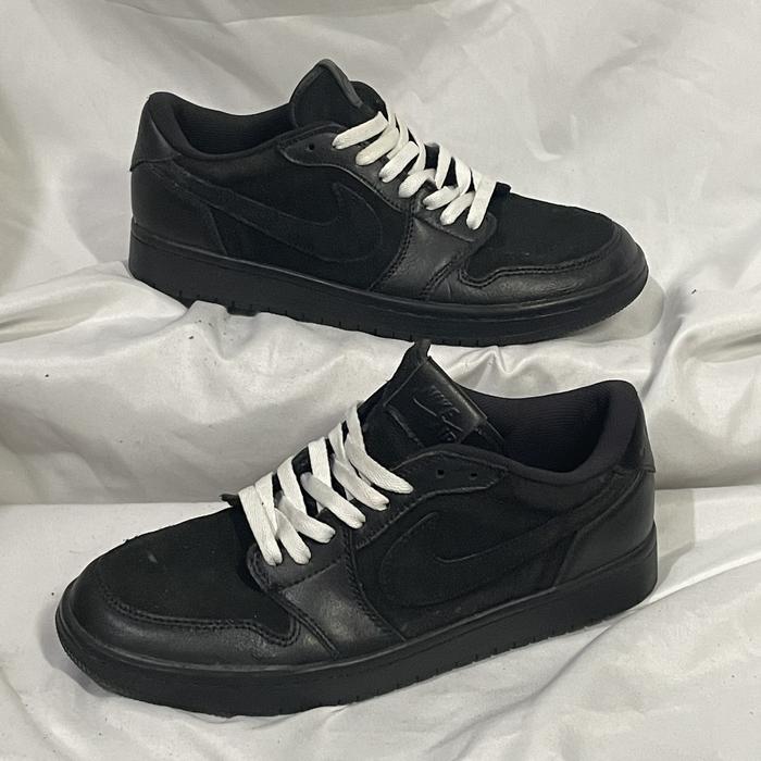 2nd Jordan 1 Low Premium Triple Black AJ1 FULL BLACK