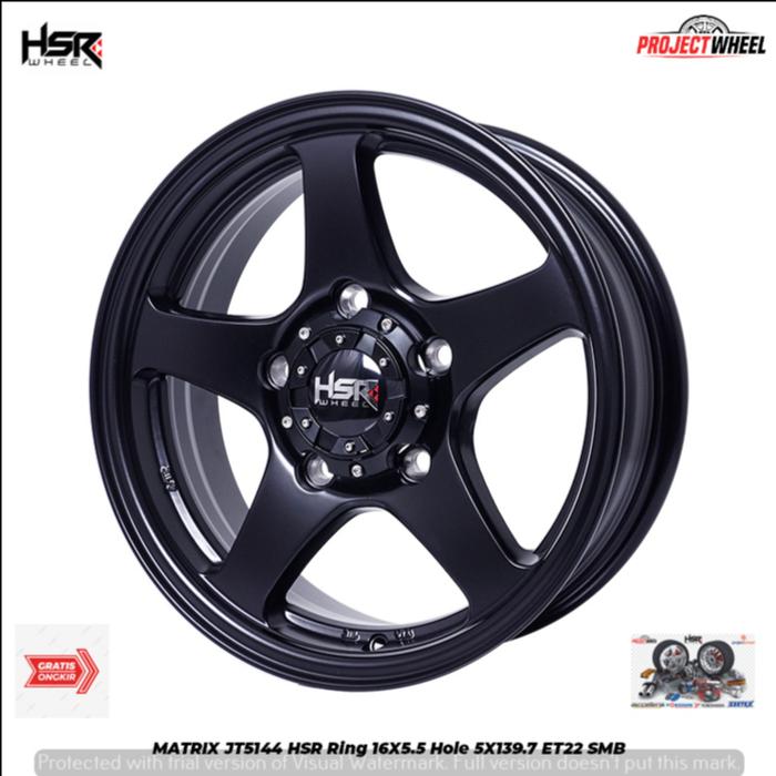 VELG MOBIL JIMMY ESCUDO R15 MATRIX JT5144 HSR R16X55 H5X139,7 ET22 SMB