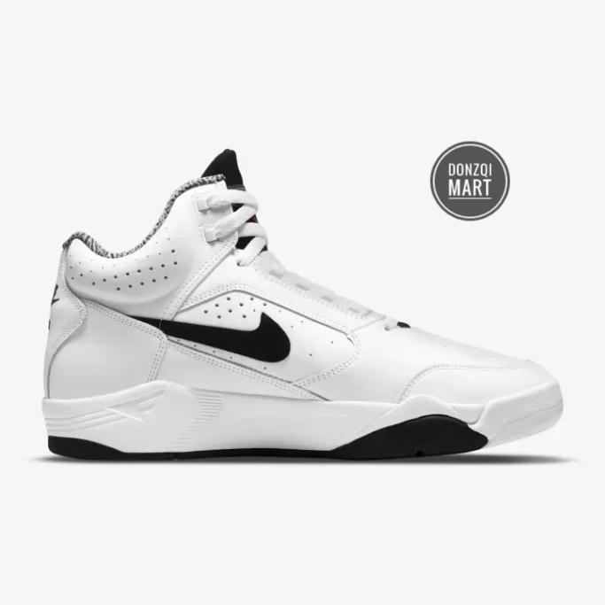 Nike Air Flight Lite Mid Mens Sneakers Shoes - White/Black