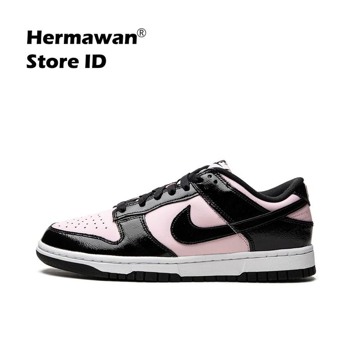 Sepatu SB Dunk Low Black Pink Patent