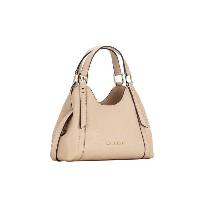 Michael Kors Arlo Small Triple Compartment Crossbody Leather Buff