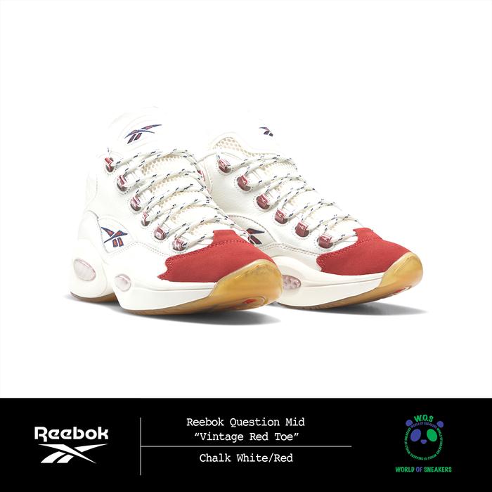 Reebok Question Mid “Vintage Red Toe”
