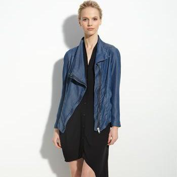 helmut lang asymetric draped tencel jacket original rick owens cdg