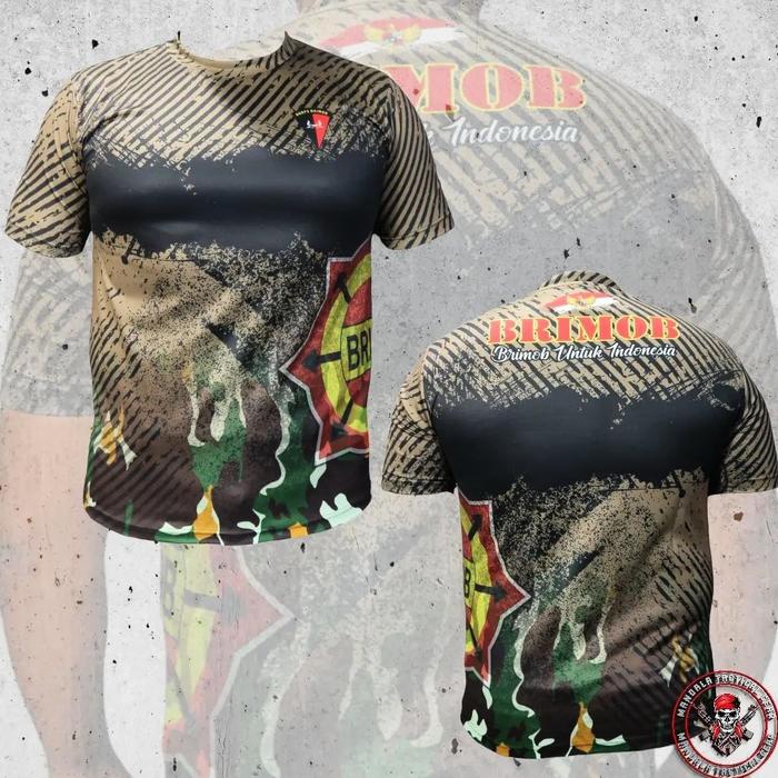 Kaos Jersey Tactical Brimob Lengan Pendek Kaos Dryfit Brimob