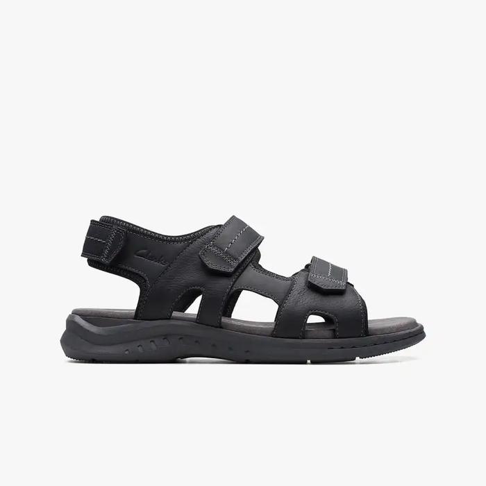 CLARKS Walkford Walk Original Sepatu Sandal Pria Leather - Black
