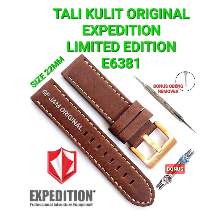 TALI JAM TANGAN EXPEDITION LIMITED EDITION ORIGINAL E6381 22MM 24 26MM