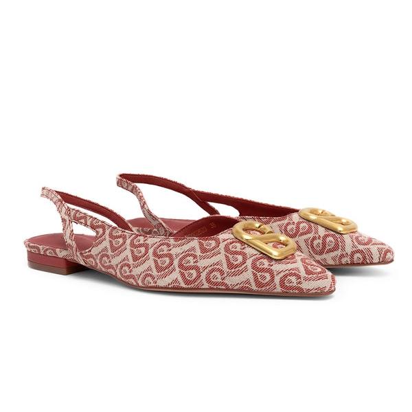 BUTTONSCARVES Bimu Slingback Shoes -  Redwood ORIGINAL