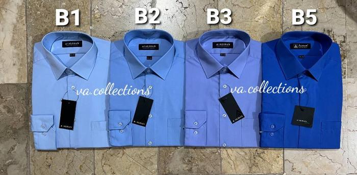 ALISAN REGULAR - KEMEJA POLOS LENGAN PANJANG PRIA B1 / B2 / B3 / B5