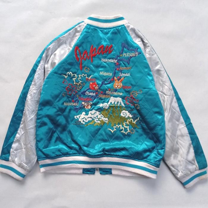 jaket anak persons kid japan sukajan souvenir satin reversible