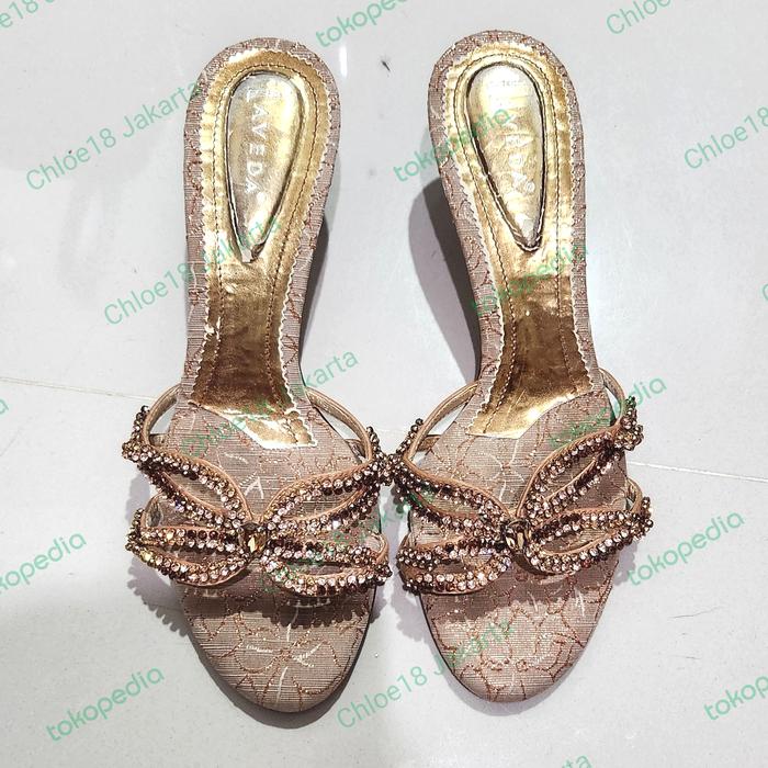 AVEDA sendal pesta heels 5cm size 37. Preloved