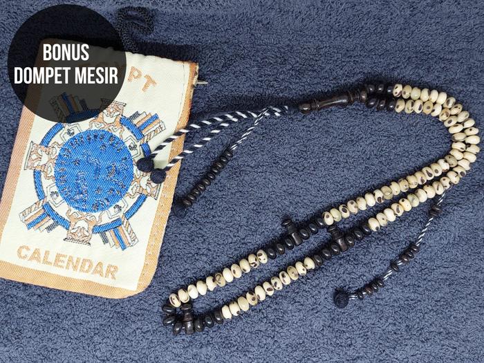 TASBIH OUD SOLIB MIX ABANUS PIPIH SIZE 8 MM PREMIUM KAYU OUD SHOLIB