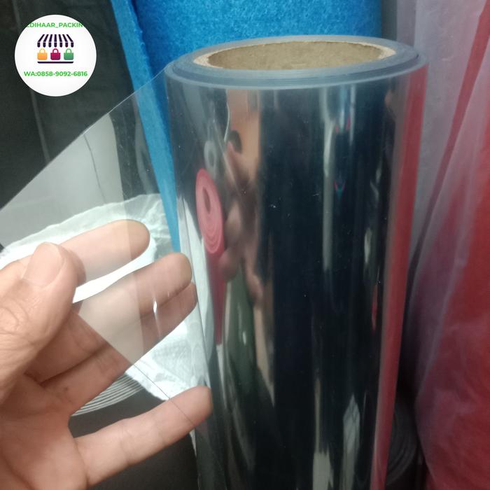 mika kaku/ mika ringgit super bening 0,20mm 1,4m x 50m(1rol)