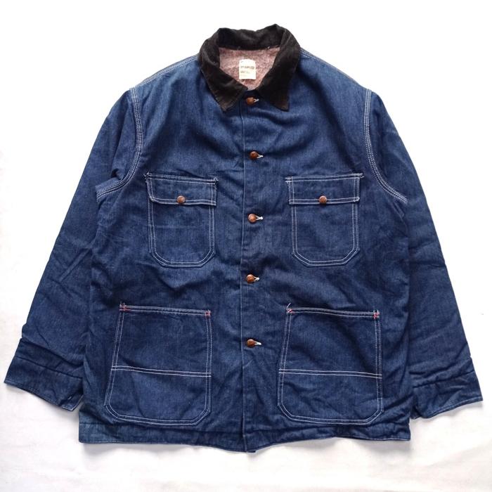 vintage 70s JC Penney Big Mac USA work denim chore jacket blanket