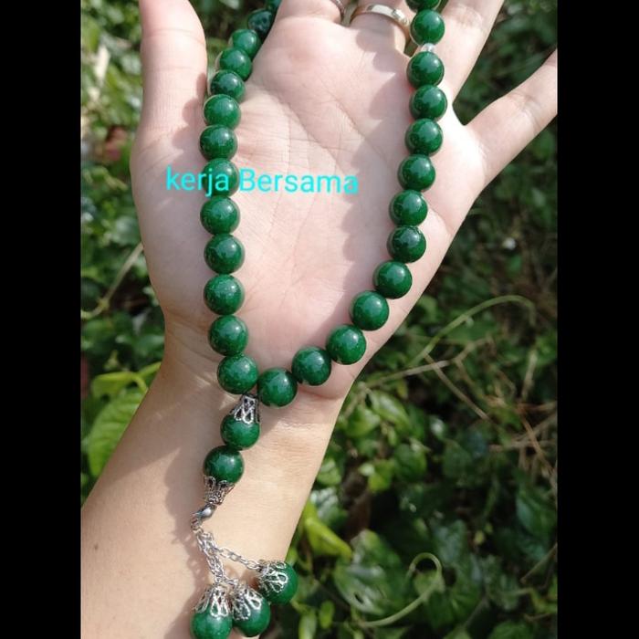tasbih batu giok 10mm isi 33