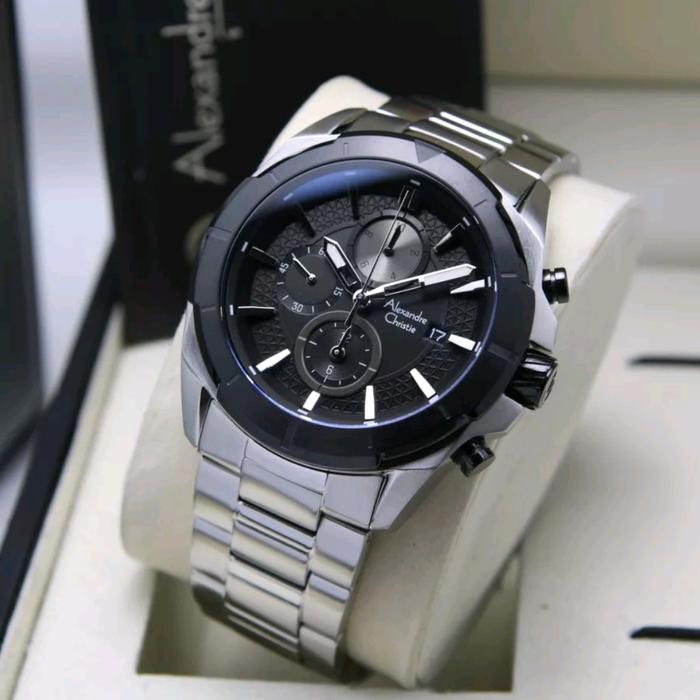 ALEXANDRE CHRISTIE AC 6596 BLACK SILVER AC6596 PRIA ORIGINAL