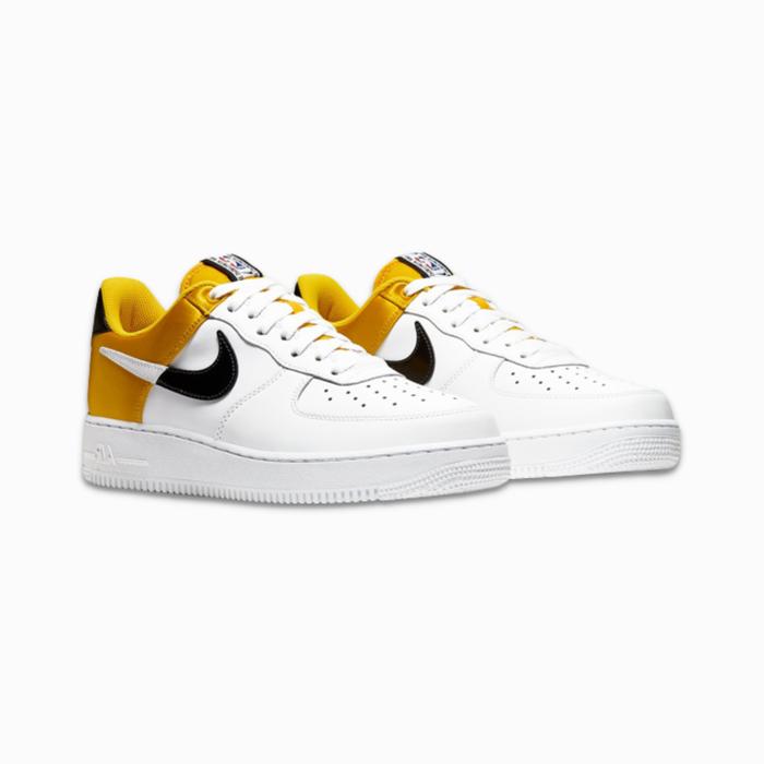 Nike Air Force 1 Low NBA Logo Yellow Satin (Original 100%)
